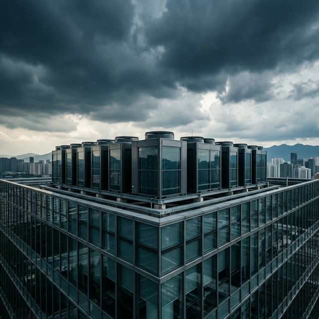 Sistema VRF industrial instalado en edificio corporativo de Chihuahua